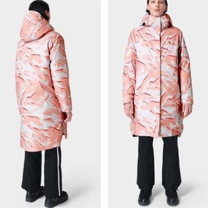 Sweaty Betty Winter Coat Waterproof Hooded Climate 3 in 1 Pink Size Large